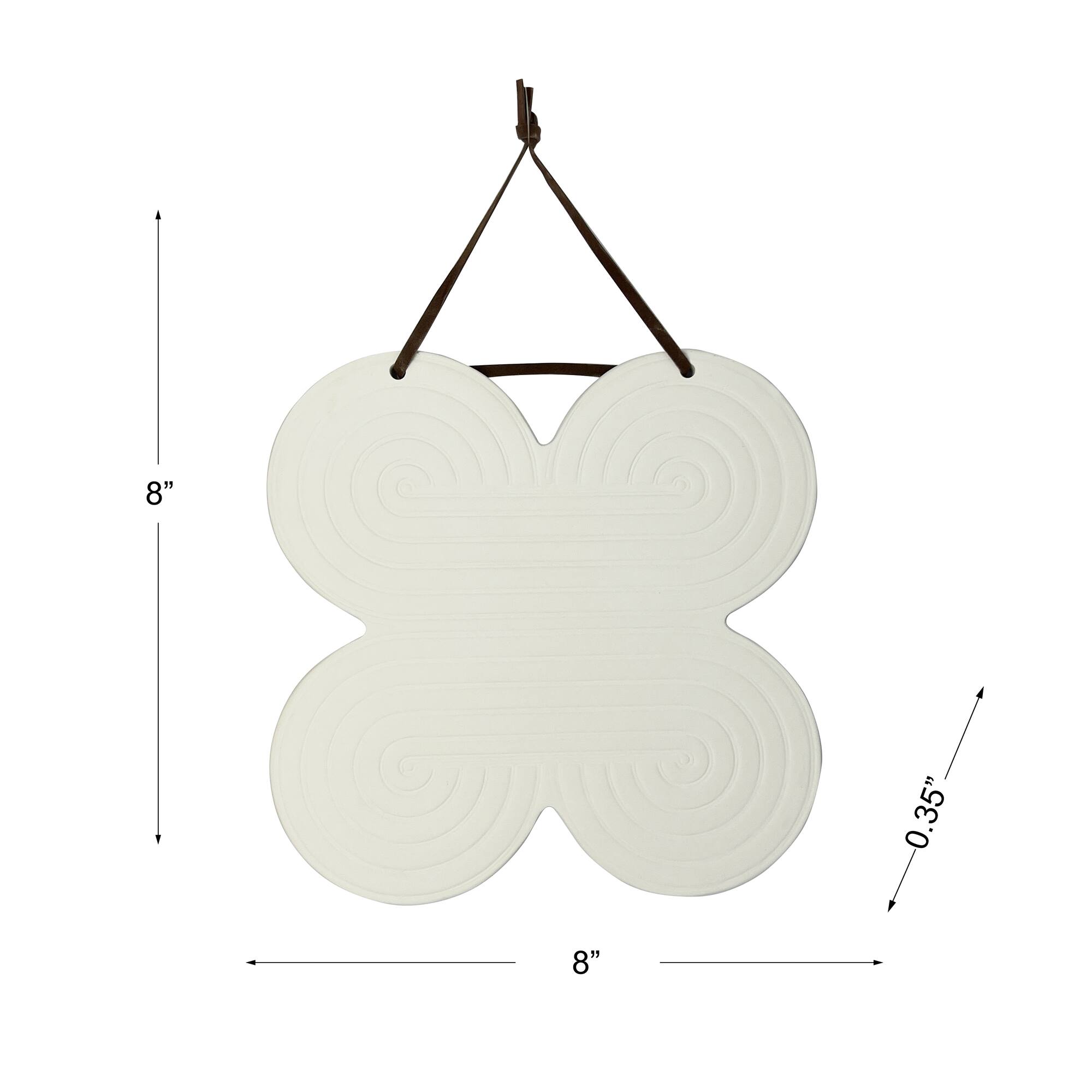 Jonathan Adler x Michaels 8" Pompidou Quatrefoil DIY Ceramic Plaque